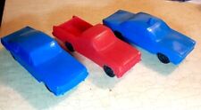 VINTAGE 1960'S GAY TOYS INC. PROCESSED PLASTIC CARS LOT OF 3