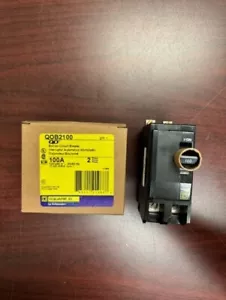 QOB2100 QOB 2-polig 100 Ampere 120/240 Volt Einschrauben BRANDNEU Quadratischer D Leistungsschalter - Bild 1 von 8