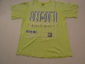 Nike t-shirt XL neon green vintage - Picture 1 of 6