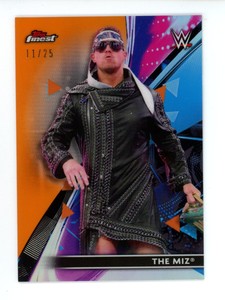 2021 Topps WWE Finest Orange Refractore #01/25 The Miz