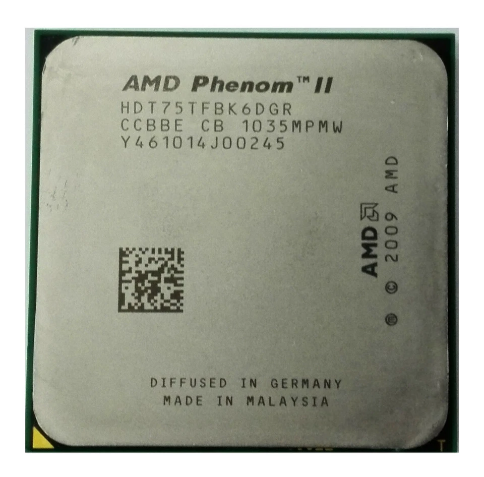 AMD Phenom II X6 1075T CPU Six-Core 3.0GHz 6M 667 MHz 125W Socket AM3 Processor - Image 1 of 1
