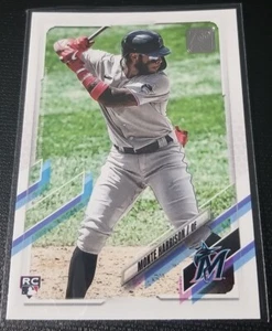 2021 Topps Series One Baseball MONTE HARRISON Rookie Base #126 Miami Marlins RC - Bild 1 von 2