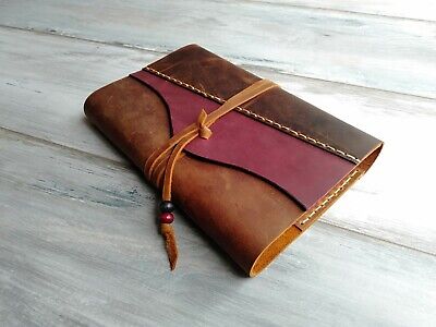 Leather Book Cover Leather Journal Case Journal Cover Notebook Case Bible Cover • 66.05$