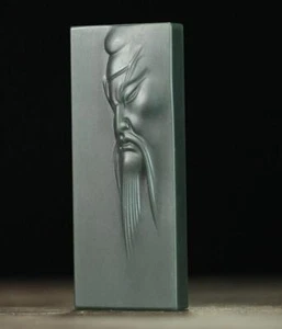 Colgante Guanyin tallado a mano de jade verde hetiano natural 100 % certificado - Imagen 1 de 5