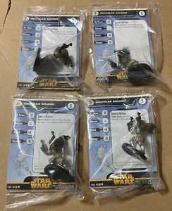 Lot of 4 Star Wars Miniatures Nautolan Soldier (1.5" tall)  #49/60 NEW in Bags - Picture 1 of 1