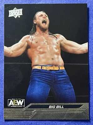 Big Bill 2024 Upper Deck AEW Wrestling DIAMOND PLATE PARALLEL Card #43 - Image 1 of 2