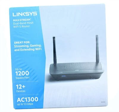 Linksys Max-Stream Dual-Band Mesh WiFi 5 Router AC1300 - Image 1 of 3
