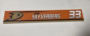 NHL Anaheim Ducks Locker Room Nameplate Official Game Used JAKOB SILFVERBERG 33 - Picture 1 of 1