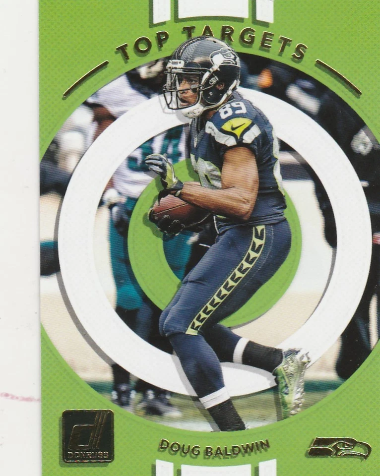 2017 DONRUSS DOUG BALDWIN WR SEATTLE #7 TOP TARGETS SP HOT! - Image 1 of 1