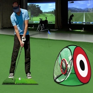 Red de práctica de golf para conducir patio trasero con tela de objetivo y - Imagen 1 de 6
