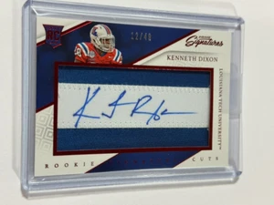 Prime Signatures Signatures 2016 firma prueba de cortes rojo/49 Kenneth Dixon novato automático radiocontrol - Imagen 1 de 2