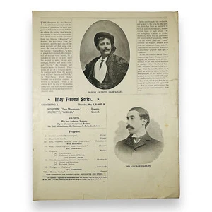 1899 May Festival Series University Musical Society Ann Arbor Michigan Program - Picture 1 of 6