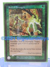 Magic The Gathering MTG Foil Nemesis Seal of Strength Green Common NM