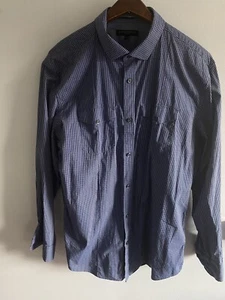 Banana Republic Shirt Mens Size XL Slim Fit Button Up Plaid Cotton Spandex LS - Picture 1 of 6