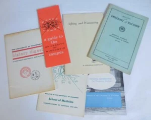 Boletines, cursos, otras publicaciones de la Universidad de Wisconsin Madison años 50/60 - Imagen 1 de 12