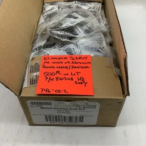 Aluminum Screws, #10 X 3/4” Round Head, (500 Pc In Lot) 746-O1-2 - Picture 1 of 6