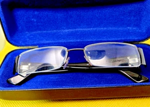 NEW Emporio Armani EA 9602 Silver/blk BGY 51-17 Semi-rimless ITALY  SALE!!! - Picture 1 of 6