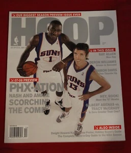 Hoop Magazin-Nov2007-Amare & Nash Cover-Dwight Howard/Karl Malone Poster intakt - Bild 1 von 1