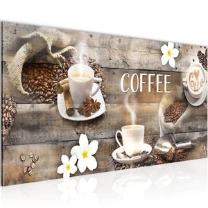 Bilder Küche Kaffee Wandbilder Esszimmer Deko Küchenbilder Coffee 100x40cm - Bild 1 von 6