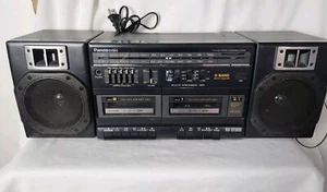 Panasonic RX-CT800 AM/FM Dual Cassette Boombox Both Cassettes Work - Picture 1 of 10