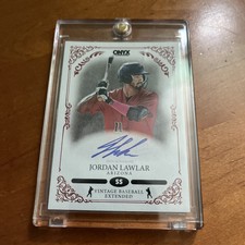2022 Onyx Vintage Extended  Jordan Lawlar Auto Blue Ink /400 Diamondbacks