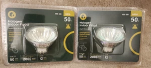 (2) Indoor Flood Lamps (MR16, 15W, 12V, Bright White Accent 955 201) - Qwik Ship - Picture 1 of 3