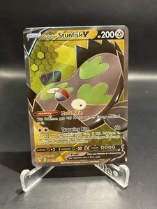 Galarian Stunfisk V 184/189 Darkness Ablaze Holo Ultra Raro Inglés - Imagen 1 de 2