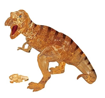 Rompecabezas de cristal Tyrannosaurus T-REX marrón de 49 piezas de JP Foto 1 de 4