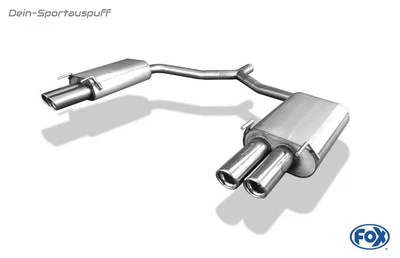 Fox Dúplex Escape Deportivo Opel Vectra C Incl. GTS 2x76mm Redondeado Enrollado - Imagen 1 de 4