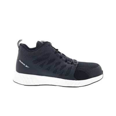 Reebok Work Fusion Flexweave Mid-Cut Composite Toe Mens Black Work Shoes - Image 1 of 4