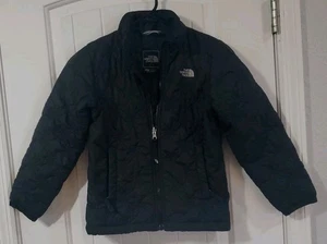 North Face Girls Black Quilted Jacket Size S/P  - Picture 1 of 4
