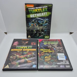 Lot Of 3 TMNT Teenage Mutant Ninja Turtles Animated Adventure Cartoon DVDs PAL - Picture 1 of 10