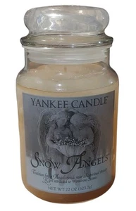 Yankee Candle SNOW ANGELS 22.oz Retirado Raro Sin Quemar Nuevo de Lote Antiguo Grande - Imagen 1 de 4