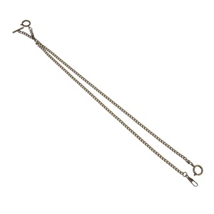 Cadena Reloj Bolsillo Metal Chapado Soporte Reloj Decoración 44 cm - Imagen 1 de 11