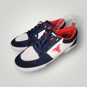 FALLEN PATRIOT CUPSOLE SKATEBOARD SHOES Men's Navy White Sneakers Size 8 - Picture 1 of 16