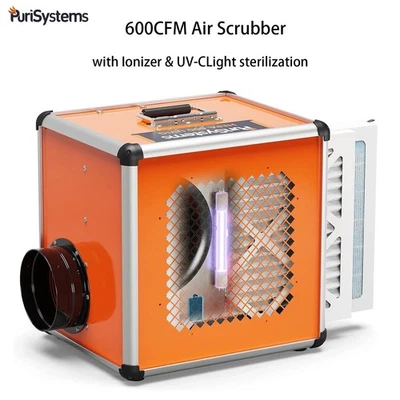 Purisystems 600cfm Depurador de Aire Ionizador UV-C para Construcción Casa Decoración Foto 1 de 4