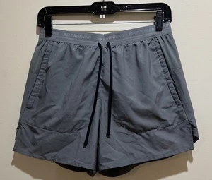 Mens Nike Running Shorts 4.5” Inseam with Back Zipper Pocket ~ Size S ~ Gray - Picture 1 of 7