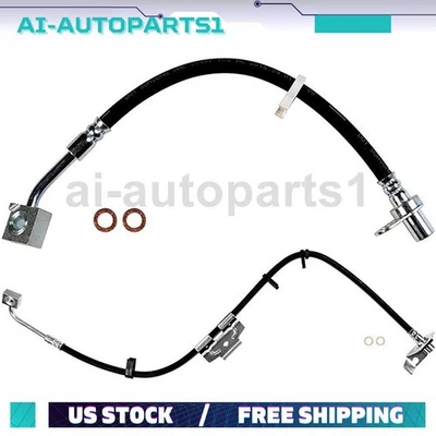 Manguera hidráulica de freno delantero 2 piezas para Dodge Ram 1500 2006 2007 2008 2009 4x4 Foto 1 de 4