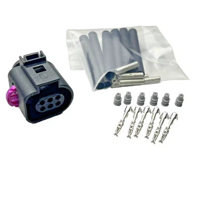 6 Pin Throttle Body Connector Repair Kit VW 2000-09 Audi RS4 10-15 1J0973713 USA - Image 1 of 4