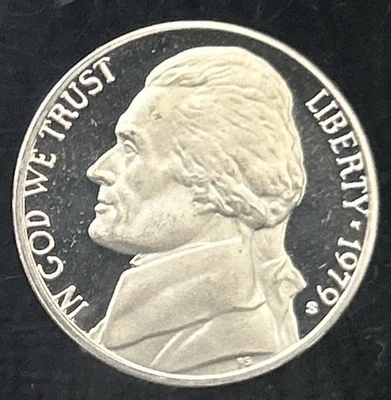 1979-S United States Proof Jefferson Nickel - Type 2 "Clear S" - Image 1 of 4