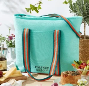 Fortnum & Mason Cooler Tote Insulated Bag- Eau De Nil NWT - Picture 1 of 3