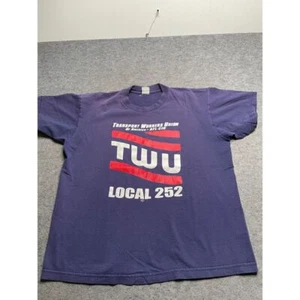 VTG TWU Transport Workers Union Local 252 AFL-CIO Labor Union T-Shirt Graphic - Picture 1 of 6