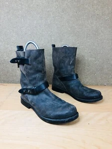 Rag & Bone Women’s Brown Suede Leather Moto Above Ankle Boots Size 39.5 9.5 US - Picture 1 of 15