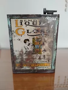 Standard Oil Company Semdac lucidatura liquida un gallone stagno lattina saldante beccuccio - Foto 1 di 11