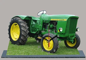 MODEL CARS,farm tractor, JOHN DEERE 500-01,11,8x 7,8 inches,  with Clock - Picture 1 of 1