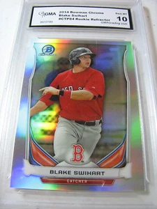 BLAKE SWIHART RED SOX 2014 BOWMAN CHROME REFRACTOR ROOKIE RC #CTP84 GRADED 10 - Picture 1 of 1