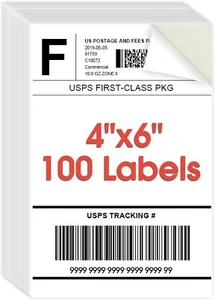 4X6 Inches Shipping Address Labels For Inkjet Or Laser Printer Quick-Drying New - Picture 1 of 6