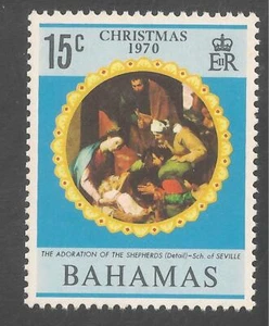 Bahamas #312 (A35) VF MNH - 1970 15c Adoration of the Shepherds, School Seville - Picture 1 of 1