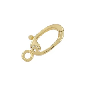 Vergoldete Sterling Silber Anhänger Kaution Perle Verstärker Klappverschluss #99857 - Bild 1 von 3