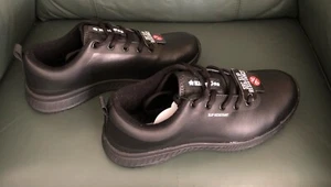 WOMEN'S SUPERLITE LEATHER LACE-UP WORK SHOES - BLACK AU/US7 RRP$119.00 - Imagen 1 de 6